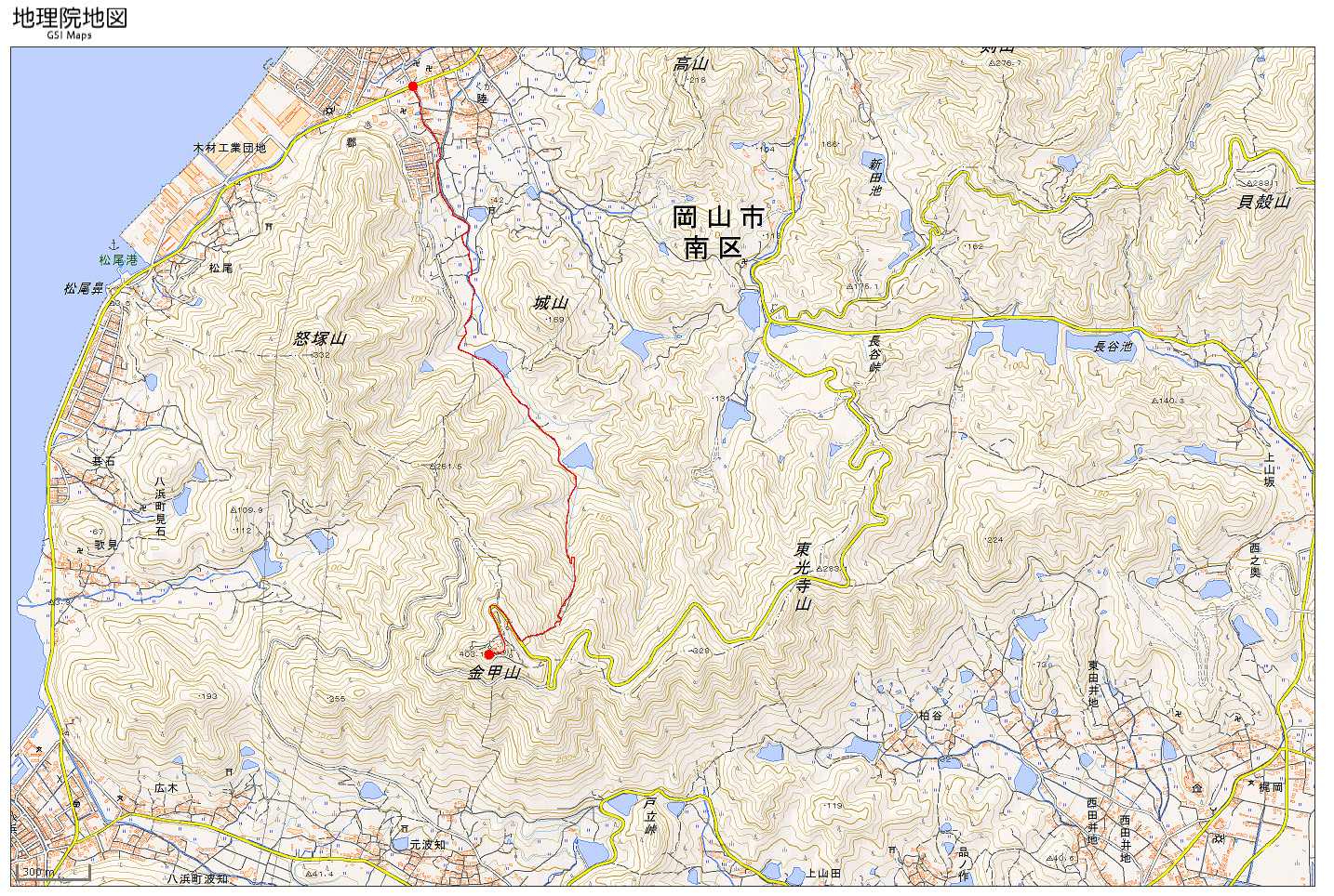 金甲山・怒塚山 ― 児島半島の峰続き、瀬戸内海を望む縦走路