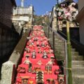 湯郷おひな祭り「湯郷温泉の温泉街がひな祭り一色に」